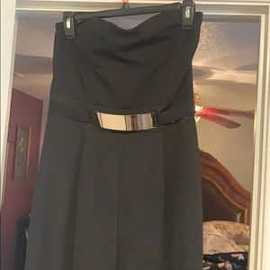 Black sleeveless jumpsuit